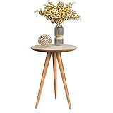 Mesa De Apoio Classic Pé Palito Madeira Mesa MDF Redonda Off White Freijó 