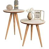 Mesa De Apoio E Mesa Lateral Kit Duplo Classic Off White Freijó
