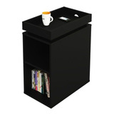 Mesa De Apoio Lateral C nicho Olivia Artely Preto