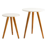 Mesa De Apoio Redonda Canto Pe Palito Porta Quadro Objetos