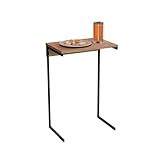 Mesa De Apoio Sofá Sala Escritório Suporte Notebook Trabalho Lazer Lateral Decoração Cor Preto Corazzi