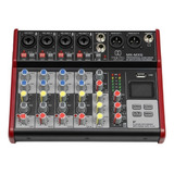 Mesa De Áudio Compacta Mixer 6ch Pronta Entrega garantia