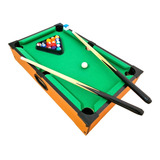 Mesa De Bilhar Mini Sinuca Pequena Infantil De Madeira