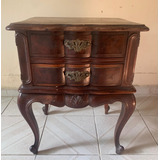 Mesa De Cabeceira Antiga Em Jacarandá