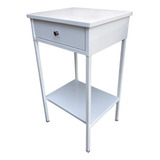 Mesa De Cabeceira C  Gaveta 40x40x80   Aço Carbono