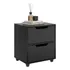Mesa De Cabeceira criado Classic Prime Pés Anti umidade Cor Preto