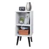 Mesa De Cabeceira Criado Retro Pés Em Pvc 57 Cm De Altura