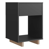 Mesa De Cabeceira E Lateral Com 1 Gaveta Nomad Nova Móbile G