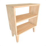 Mesa De Cabeceira Mesinha De Canto Quarto Casal Decoração Acabamento Natural Cor Pinus