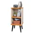 Mesa De Cabeceira Mudo Retro Charme Quarto Cama Casa Uau Off White