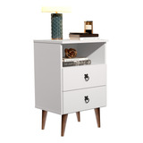 Mesa De Cabeceira Para Quarto Dream Criado Madri 2 Gavetas
