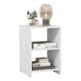 Mesa De Cabeceira Pequena Suspensa Moderna Branca Retro Mudo Acabamento Brilhante Cor Branco