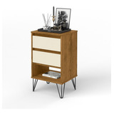Mesa De Cabeceira Retro Iron Com Pés De Ferro