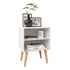 Mesa De Cabeceira Rpm Mesinha Quarto Nicho Retrô Varias Core Cor Branco