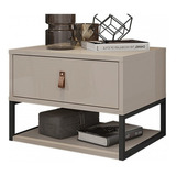 Mesa De Cabeceira Sigma 1 Gaveta Off White Casa D Cor Bege