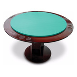 Mesa De Carteado Redonda   Klopf   Cód  1077 Cor Do Pano Verde