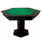 MESA DE CARTEADO SEXTAVADA COM 6 GAVETAS E 6 PORTA COPOS
