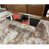 Mesa De Centro Espelhada 80cm X 50cm X 30cm