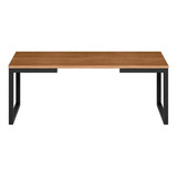 Mesa De Centro Innovare Preto canela Rústico Art Panta
