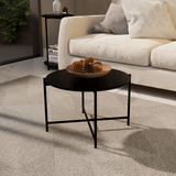 Mesa De Centro Para Sala Mesinha Baixa 30cm E Pés De Ferro