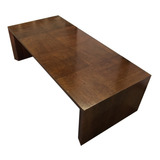 Mesa De Centro Retangular Madeira Machetada