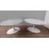 Mesa De Centro Saarinen Tampo Marmore 1.00x 0.70 Altura 41cm