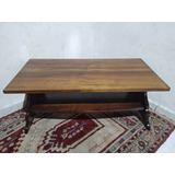 Mesa De Centro Sala Estar Retangular Madeira Maciça