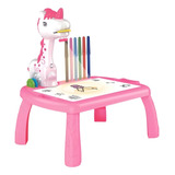 Mesa De Desenho Lousa Projetora Infantil P Menina E Menino