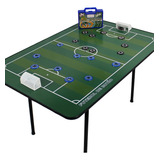 Mesa De Futebol De Botão 2 Times Completos E Maleta Klopf