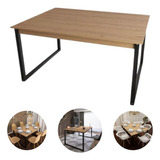 Mesa De Jantar 120x90 Madeira Retangular 6 Lugares