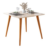 Mesa De Jantar 4 Lugares Pequena Retangular Apartamento Retr