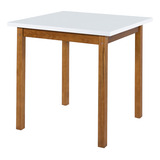Mesa De Jantar 80x80cm Compacta Elisa Base Madeira Maciça