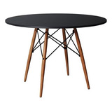Mesa De Jantar 90 Cm Linha Luxo Charles Eames Eiffel Redonda