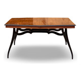 Mesa De Jantar Antiga Design Giuseppe Scapinelli Em Madeira