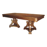 Mesa De Jantar Clássica Com Marchetaria 220x110x79cm
