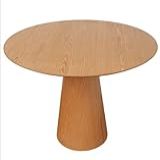 Mesa De Jantar Cone 80 Cm Base Madeira Freijó Tampo Freijó