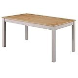 Mesa De Jantar De Madeira Maciça 75 5 Alt X 150 Larg X 75 Prof Móveis Para Sala E Cozinha Móvel Para Casa Acabamento Em Cera Cinza Lavado PENSE DENTRO DA CAIXA