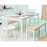 Mesa De Jantar Ditália 2bancos 2cad Ja 220 Ja 225 Cor Branco