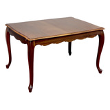 Mesa De Jantar Provençal Antiga Extensiva Em Madeira Maciça