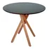 Mesa De Jantar Redonda 80cm - June - Pizarro Tampa Preto