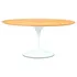 Mesa De Jantar Saarinen Oval 1,98cm Base Branca Tampo Amadei