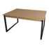 Mesa De Jantar Tampo Madeira 120x90 Retangular Cor Natural