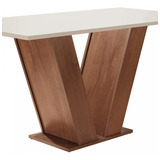 Mesa De Jantar Tampo Mdf 6 Cadeiras Espanha Espresso Ei