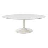 Mesa De Jantar Tulipa Saarinen Oval 120x80 Cm Tampo Laqueado