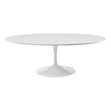 Mesa De Jantar Tulipa Saarinen Oval 180x100 Tampo Laqueado