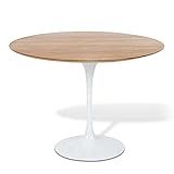 Mesa De Jantar Tulipa Saarinen Redonda 100 Cm Freijó