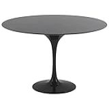 Mesa De Jantar Tulipa Saarinen Redonda 120 Cm Laqueada