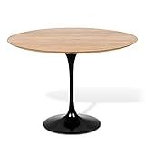 Mesa De Jantar Tulipa Saarinen Redonda 80 Cm Freijó