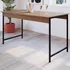 Mesa De Madeira Com Estrutura De Aço Montana preto Tb020 Cor Marrom claro Cor Da Tampa Marrom claro