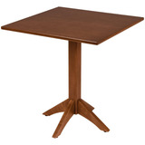 Mesa De Madeira Tramontina London Coluna Central Quadrada Em